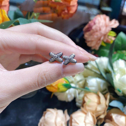 [ECHO ]JEUX DE SILVER DIAMOND EARRINGS