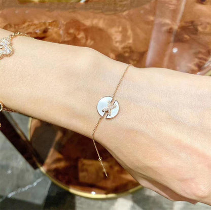 [ECHO ]JEUX DE BRACELET MOP PINK GOLD DIAMONDS