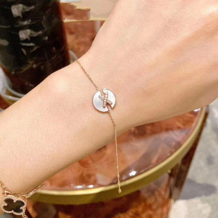 [ECHO ]JEUX DE BRACELET MOP PINK GOLD DIAMONDS