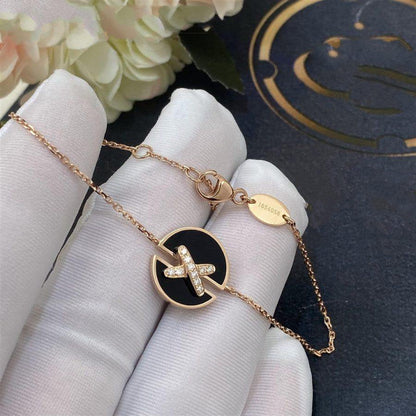 [ECHO ]JEUX DE BRACELET ONYX PINK GOLD DIAMOND