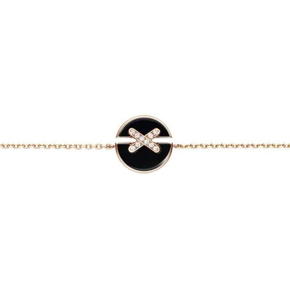 [ECHO ]JEUX DE BRACELET ONYX PINK GOLD DIAMOND