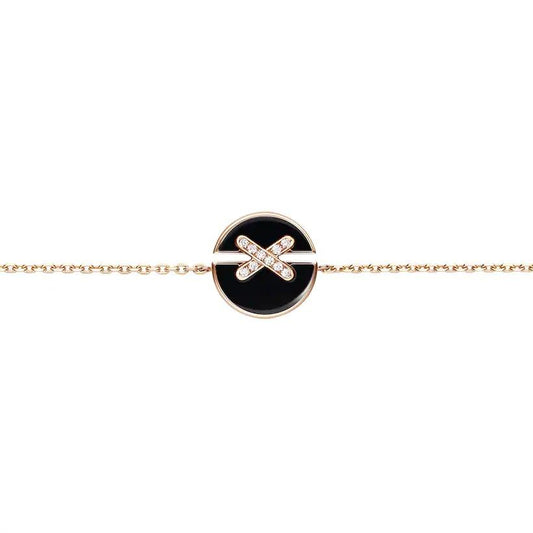 [ECHO ]JEUX DE BRACELET ONYX PINK GOLD DIAMOND