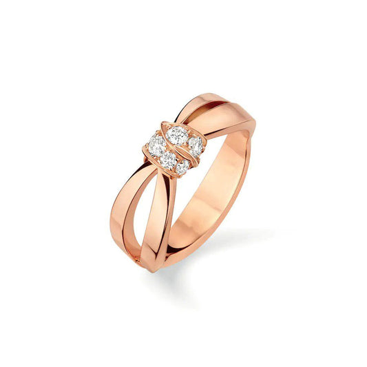 [ECHO ]LIENS RING PINK GOLD DIAMOND