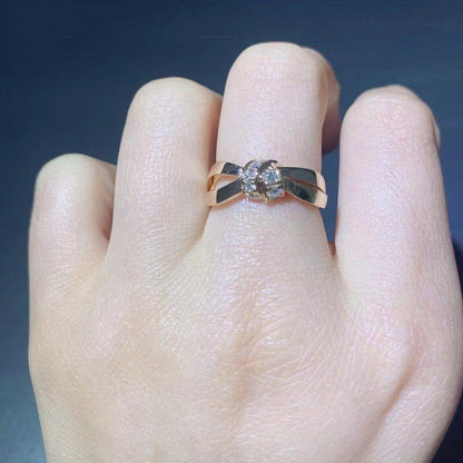 [ECHO ]LIENS RING PINK GOLD DIAMOND