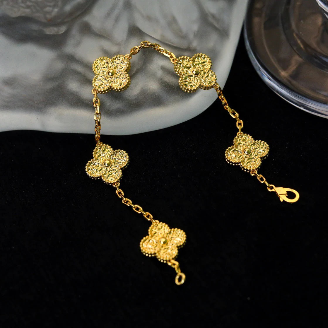 [ECHO ]CLOVER 5 MOTIFS BRONZING BRACELET