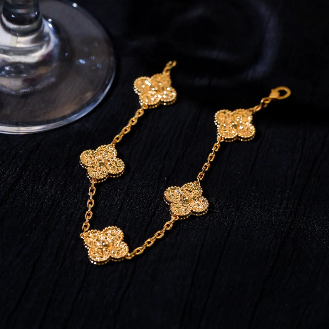 [ECHO ]CLOVER 5 MOTIFS BRONZING BRACELET