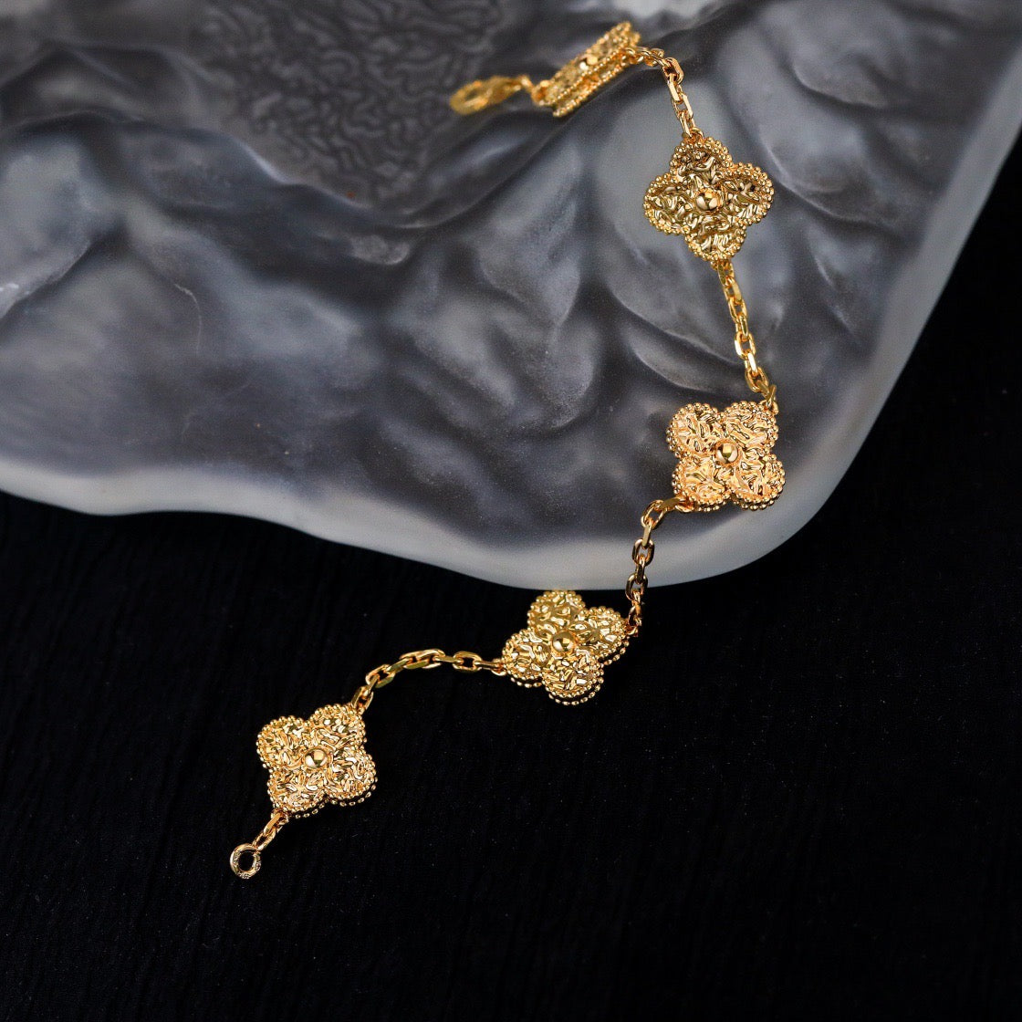 [ECHO ]CLOVER 5 MOTIFS BRONZING BRACELET