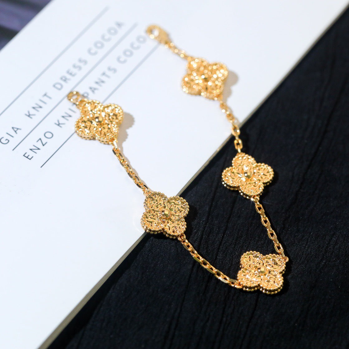 [ECHO ]CLOVER 5 MOTIFS BRONZING BRACELET