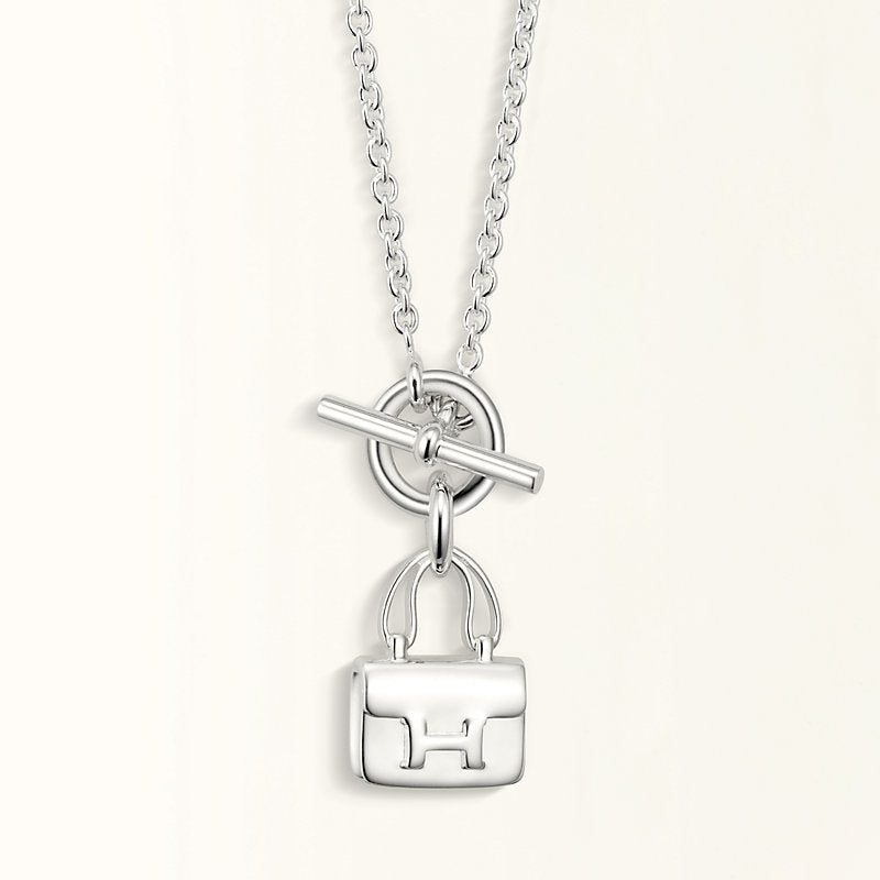 [ECHO ]POP H PEDANT SILVER NECKLACE