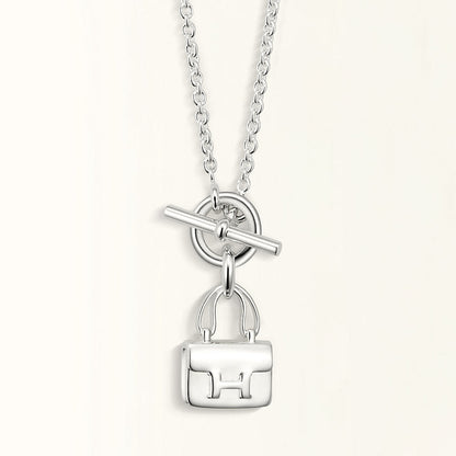 [ECHO ]POP H PEDANT SILVER NECKLACE