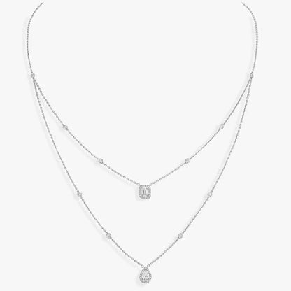 [ECHO]Diamond Necklace My Twin 2 Rows