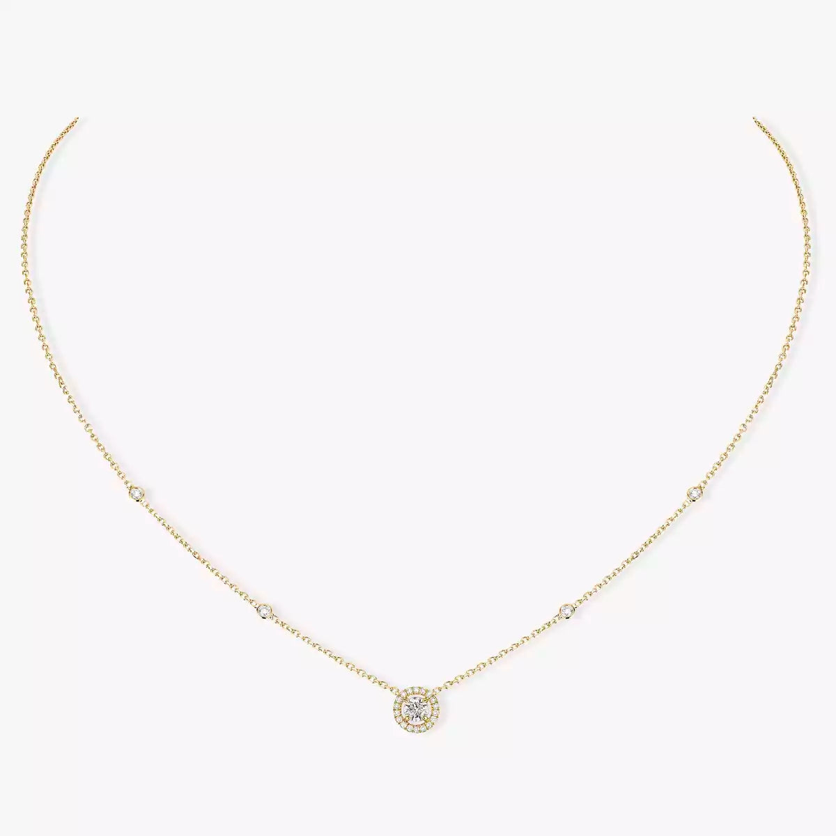 [ECHO]Diamond Necklace 0,20ct Brilliant Shape Joy