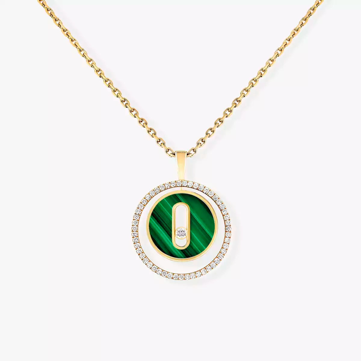 [ECHO]Lucky Move Diamond Necklace in Rose Gold and White Mother-of-Pearl