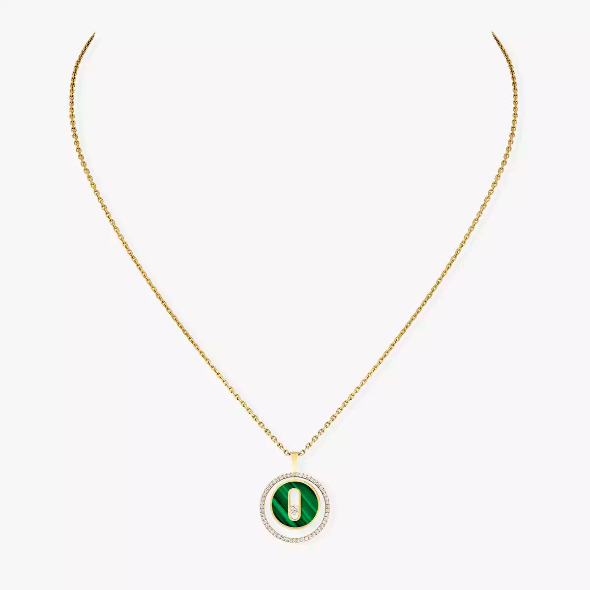 [ECHO]Lucky Move Diamond Necklace in Rose Gold and White Mother-of-Pearl