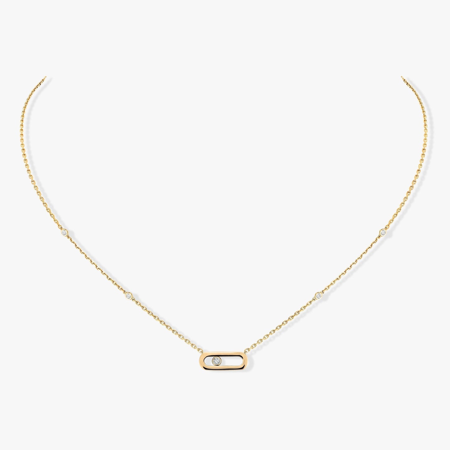 [ECHO]MOVE UNO DIAMOND NECKLACE