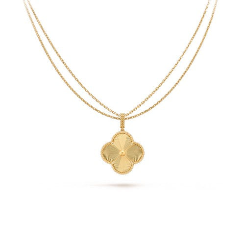 [ECHO ]CLOVER 25MM PEDANT NECKLACE GOLD