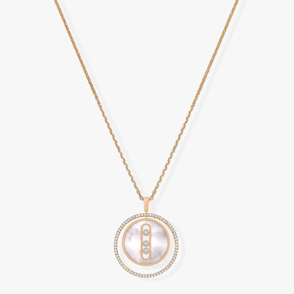 [ECHO]LUCKY MOVE MM NACRE BLANCHE DIAMOND NECKLACE