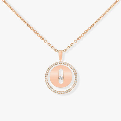 [ECHO]LUCKY MOVE PM NECKLACE PINK GOLD DIAMOND