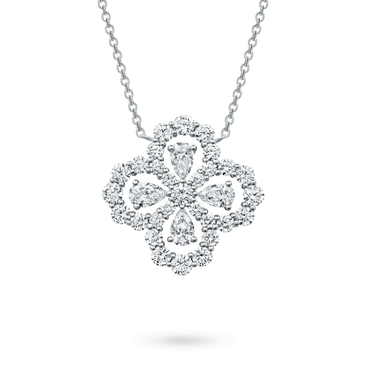 [ECHO ]LOOP NECKLACE FULL MOTIF DIAMOND 16MM MULTIPLE COLORS