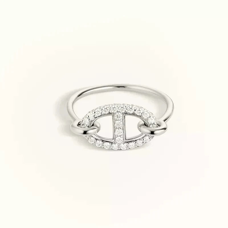 [ECHO ]RONDE SMALL SILVER DIAMOND RING