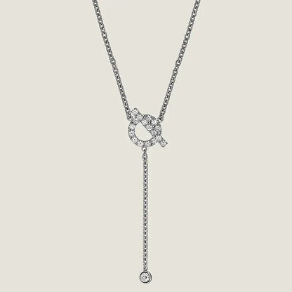 [ECHO ]FINESSE SILVER DIAMOND NECKLACE