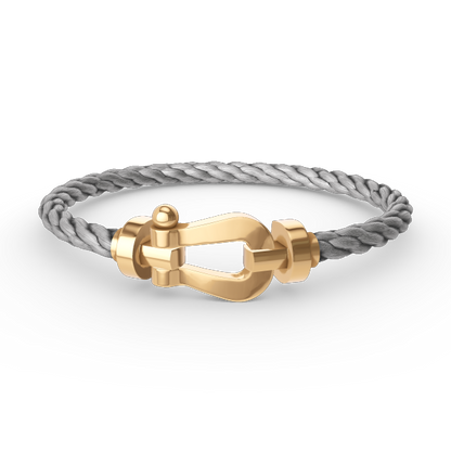 [ECHO ]FORCE LARGE HORSESHOE NO DIAMOND BRACELET GOLD