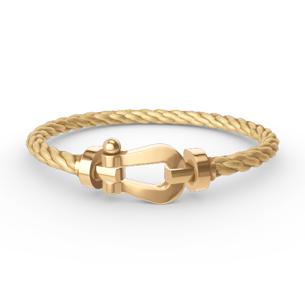 [ECHO ]FORCE LARGE HORSESHOE NO DIAMOND BRACELET GOLD