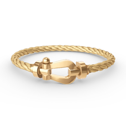 [ECHO ]FORCE LARGE HORSESHOE NO DIAMOND BRACELET GOLD
