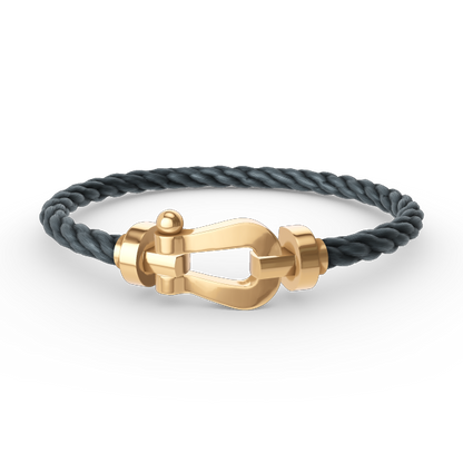 [ECHO ]FORCE LARGE HORSESHOE NO DIAMOND BRACELET GOLD