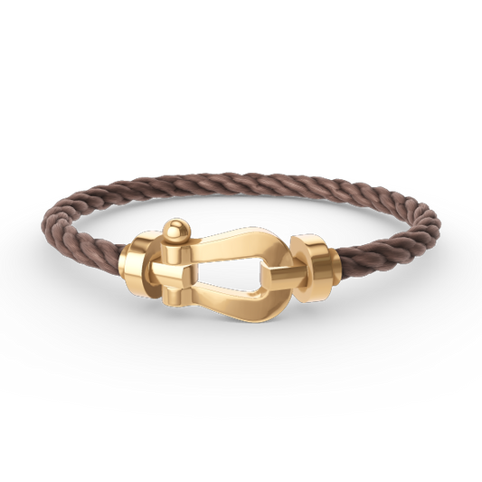 [ECHO ]FORCE LARGE HORSESHOE NO DIAMOND BRACELET GOLD
