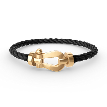 [ECHO ]FORCE LARGE HORSESHOE NO DIAMOND BRACELET GOLD