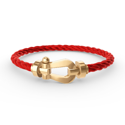 [ECHO ]FORCE LARGE HORSESHOE NO DIAMOND BRACELET GOLD