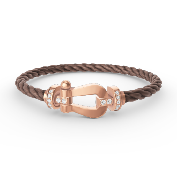 [ECHO ]FORCE LARGE HORSESHOE HALF DIAMOND BRACELET ROSE GOLD