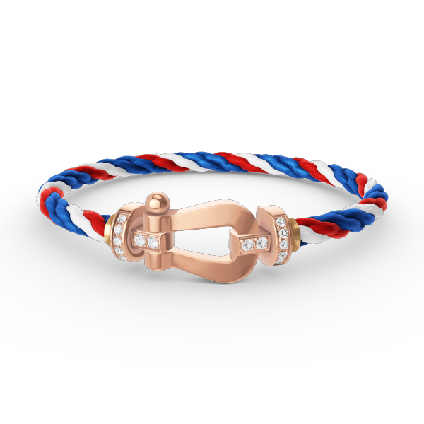 [ECHO ]FORCE LARGE HORSESHOE HALF DIAMOND BRACELET ROSE GOLD