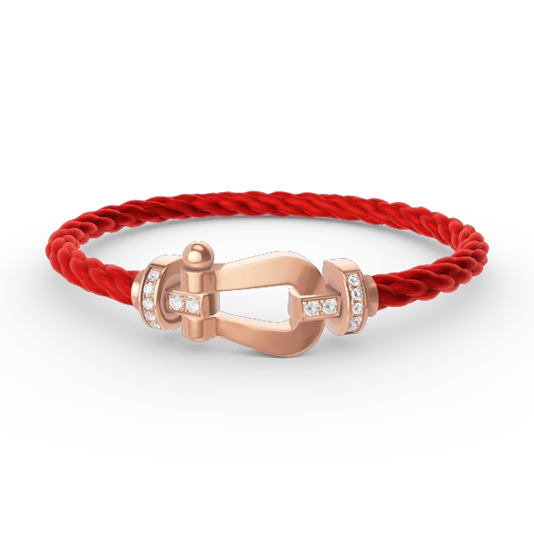 [ECHO ]FORCE LARGE HORSESHOE HALF DIAMOND BRACELET ROSE GOLD