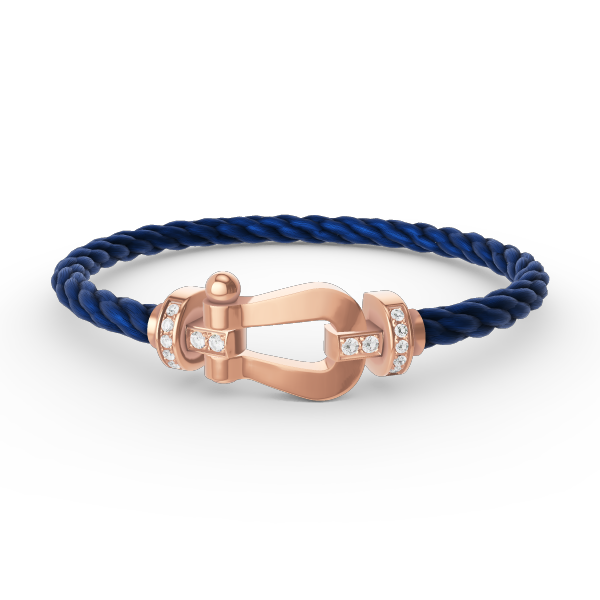 [ECHO ]FORCE LARGE HORSESHOE HALF DIAMOND BRACELET ROSE GOLD