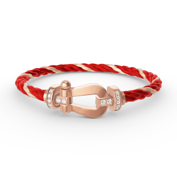 [ECHO ]FORCE LARGE HORSESHOE HALF DIAMOND BRACELET ROSE GOLD