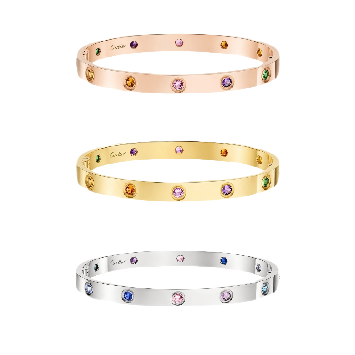 [ECHO]2026 RAINBOW LOVE BRACELET 6.1MM  10 DIAMONDS