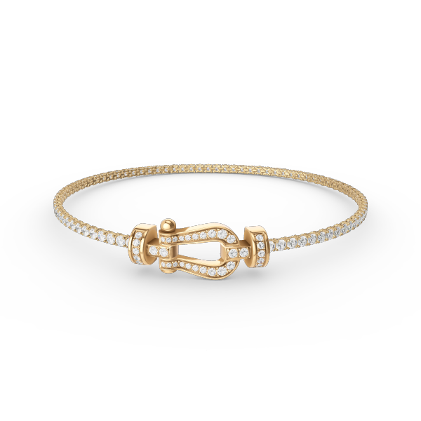 [ECHO ]FORCE  HORSESHOE  DIAMOND TENNIS BRACELET