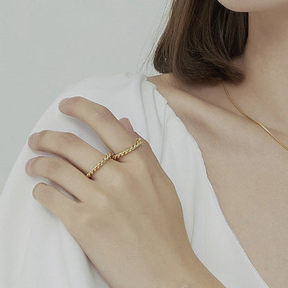 [Echo Fine]Melody Gold Twist Ring