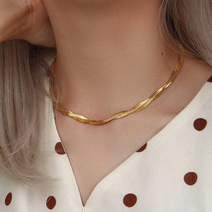 [Echo Fine]Lysa Twisted Chain Necklace