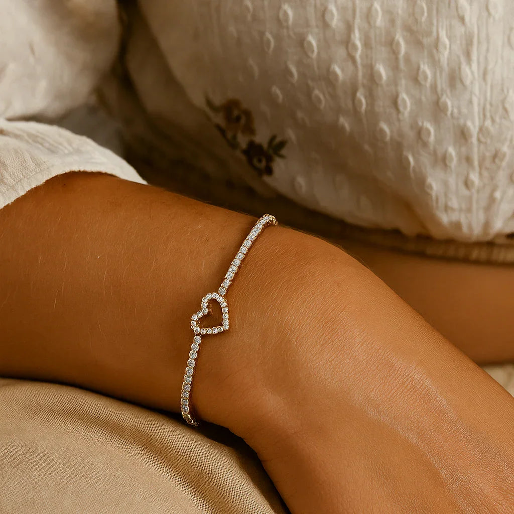 [Echo Fine]Patrice Diamond Heart Bracelet