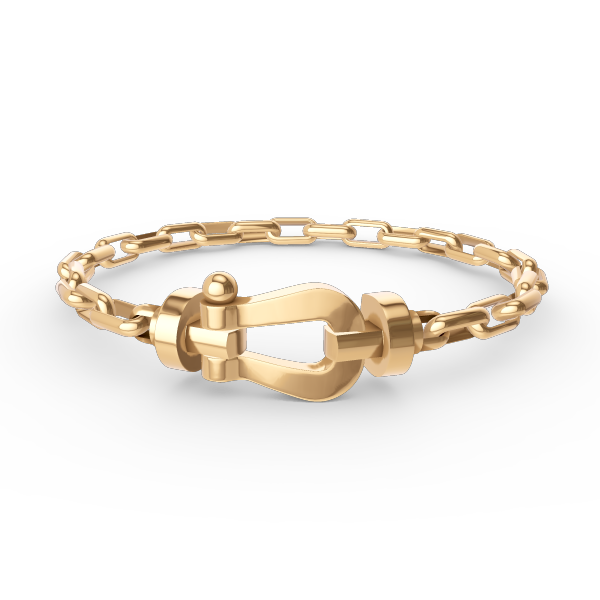 [ECHO ]FORCE LARGE HORSESHOE CLASP  METAL BRACELET