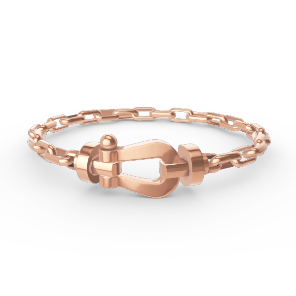 [ECHO ]FORCE LARGE HORSESHOE CLASP  METAL BRACELET