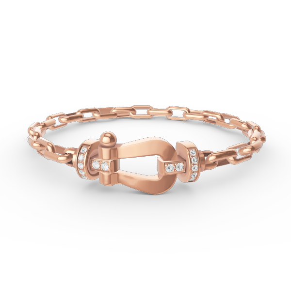 [ECHO ]FORCE LARGE HORSESHOE CLASP  METAL BRACELET