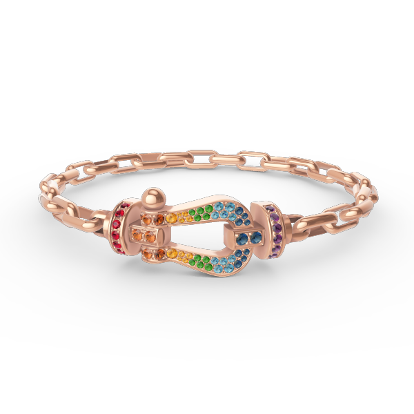 [ECHO ]FORCE LARGE HORSESHOE CLASP  METAL BRACELET