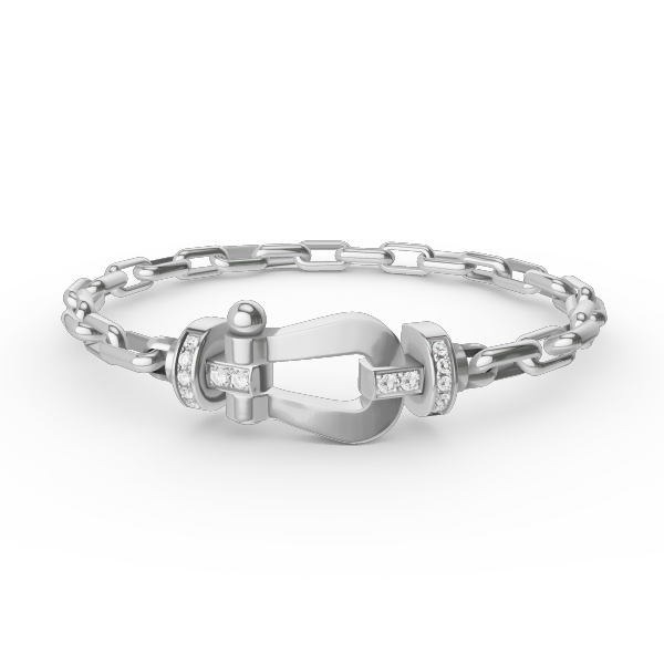 [ECHO ]FORCE LARGE HORSESHOE CLASP  METAL BRACELET