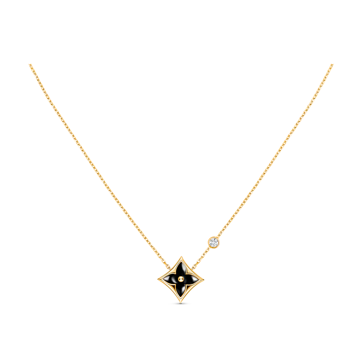 [ECHO ]STAR BLACK MOP NECKLACE