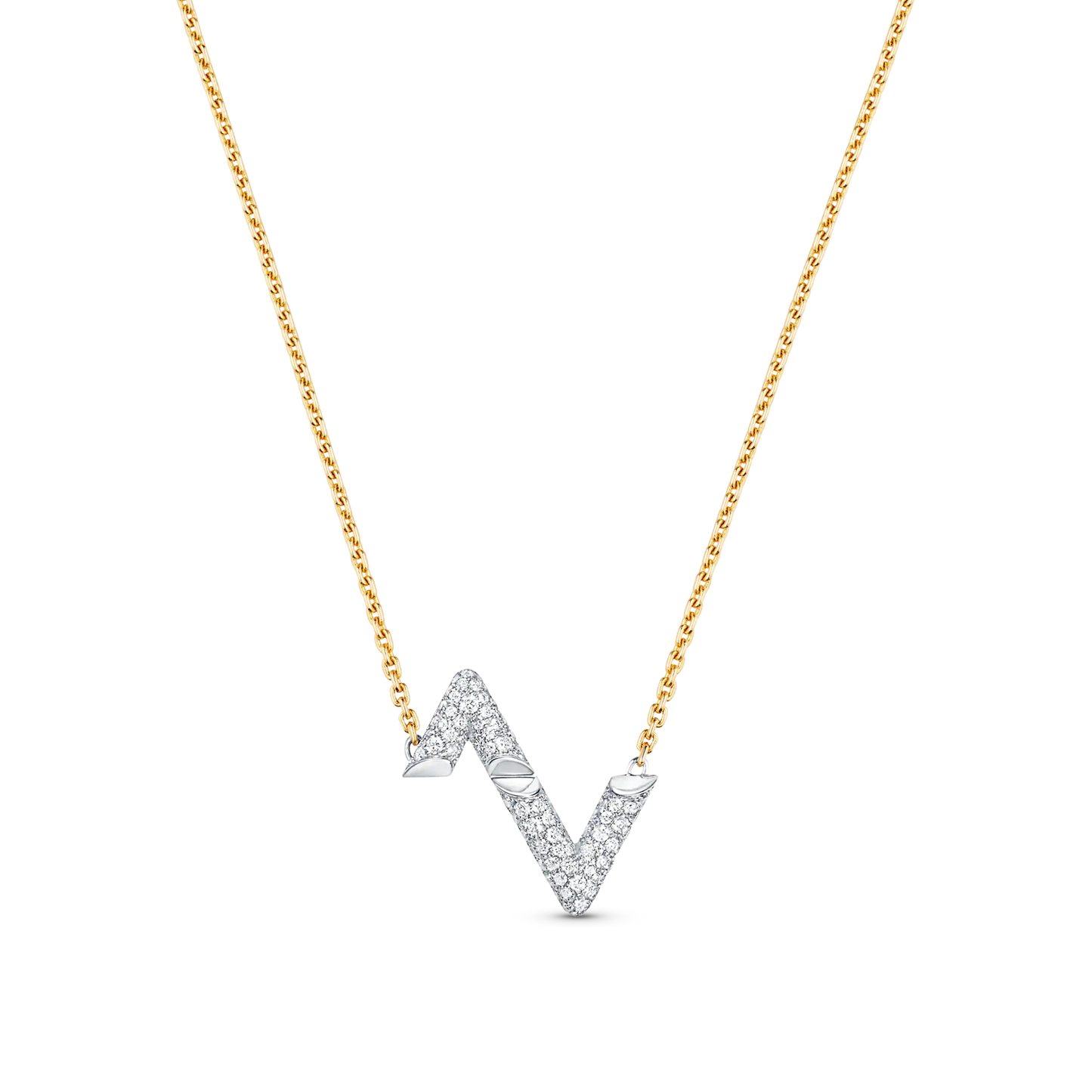 [ECHO ]VOLT SILVER DIAMOND PEDANT NECKLACE