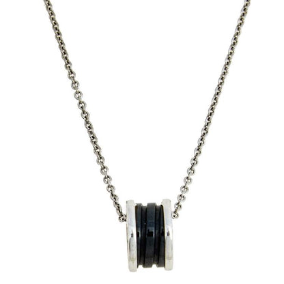 [ECHO ]ZERO 1 BLACK CERAMIC SILVER NECKLACE